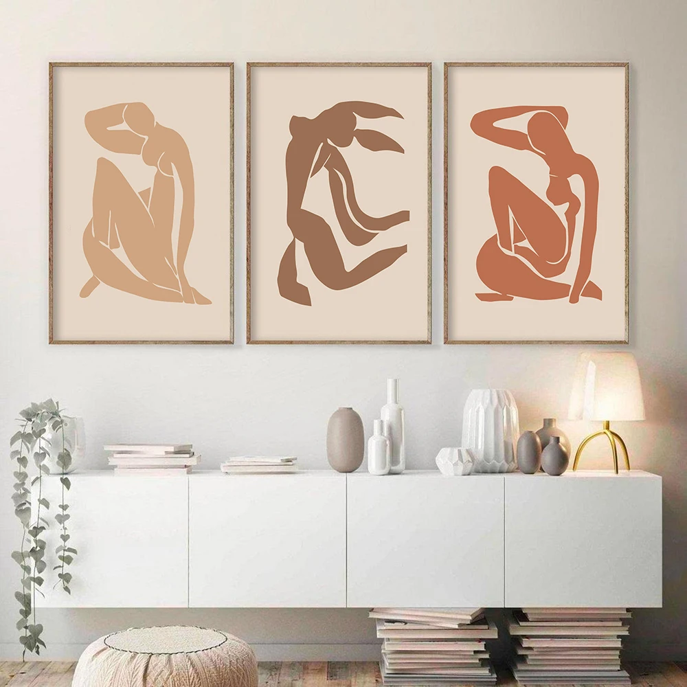 

Abstract Home Decoration Canvas Art Painting Minimalist Henri Matisse Orange Nude Posters Hd Print Wall Picture For Living Room