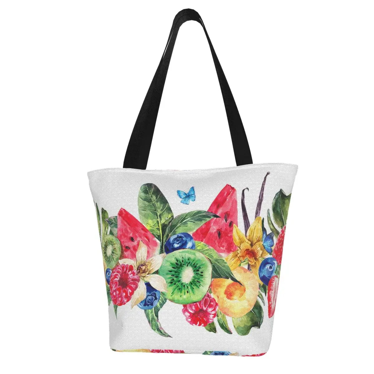 

Лето 2021, женские пляжные сумки с фруктами, сумки-тоуты на плечо для девушек, дорожные женские многоразовые сумки для покупок