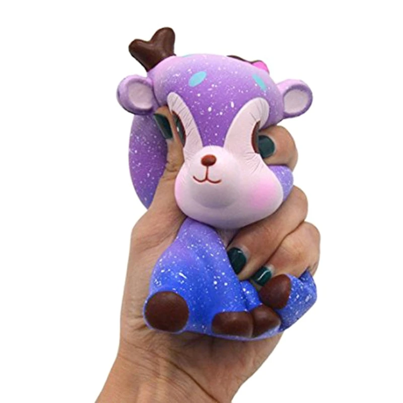 Juguetes blandos de elevaci&oacute;n lenta para ni&ntilde;os, juguetes blandos de venado, regalo para apretar-4