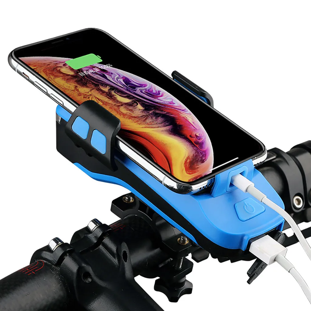 

Bicycle Headlight With Horn Bell Bike MTB USB Rechargerable LED Light Waterproof bike accessories