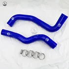 Комплект силиконовых шлангов радиатора для MITSUBISHI LANCER Evolution EVO 4-6 CP9A 4G63 99-01(2 шт.) красныйсинийчерный