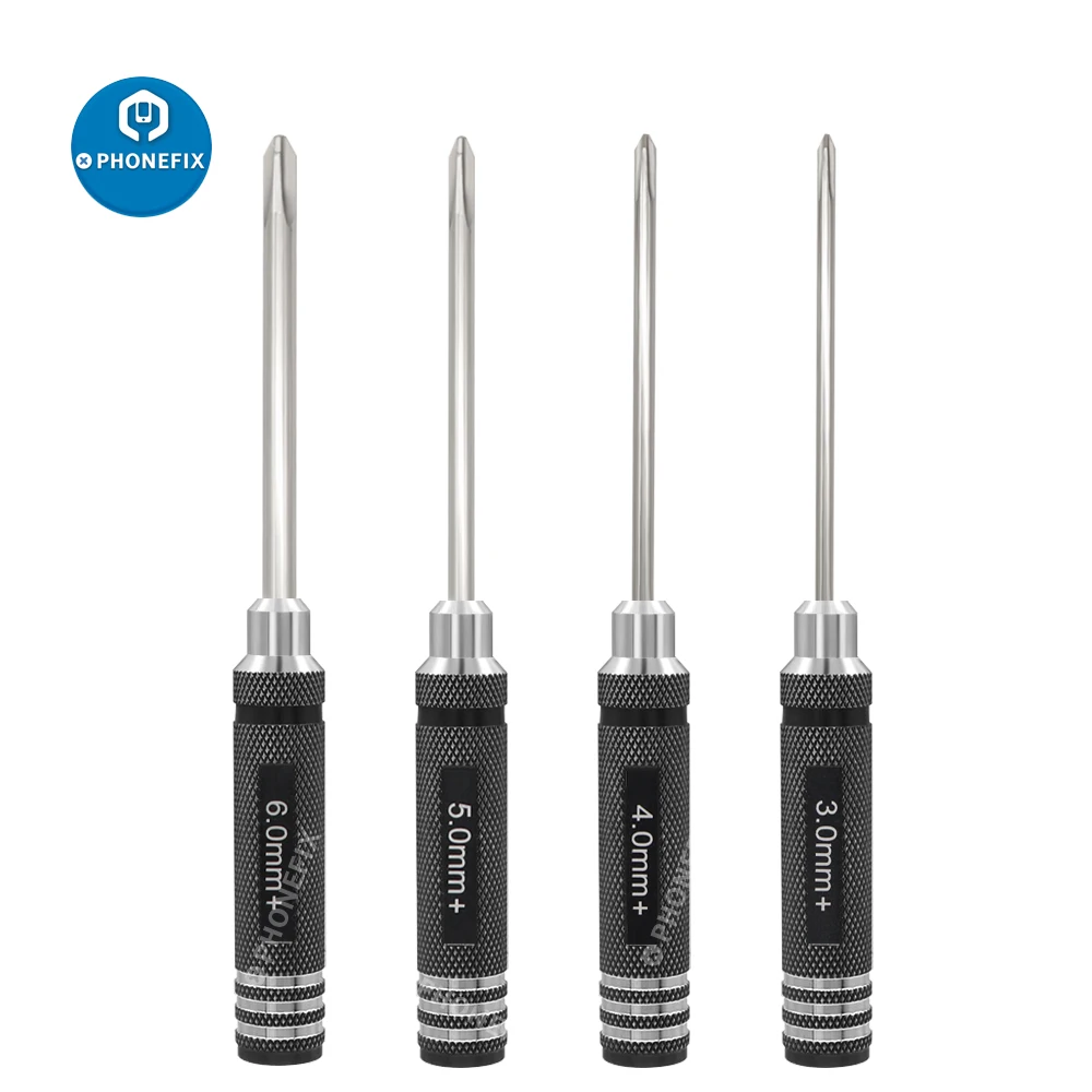 

3/4/5/6mm Cross Phillips Screwdriver Bit Set RC Tool kit for Disassemble Hex Screw in RC Models Car Boat Helicopter Drone Repair