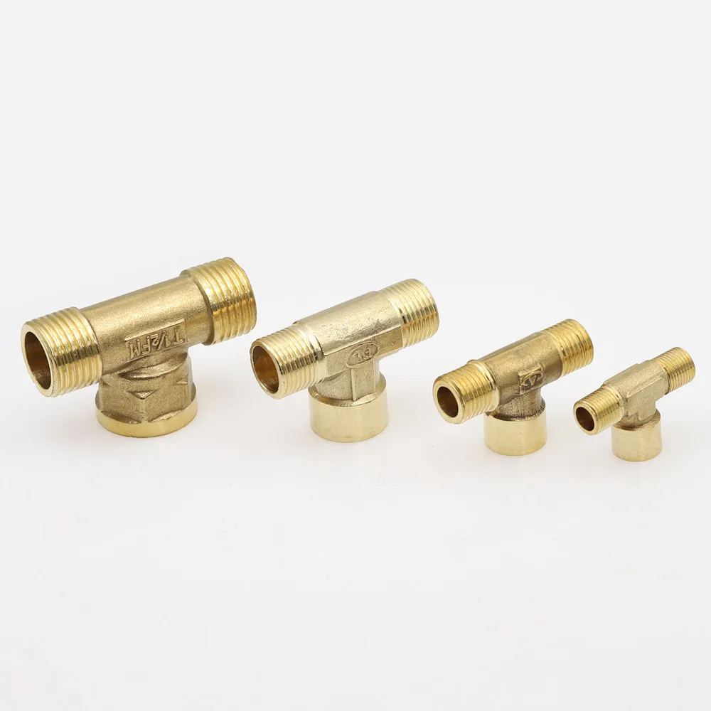 Мужской Женский Мужской M/F/M 1/" 1/4" 3/" 1/2" BSP резьба латунный соединитель Соединительный медный фитинг для нефтяной воды и газа Соединительный адаптер