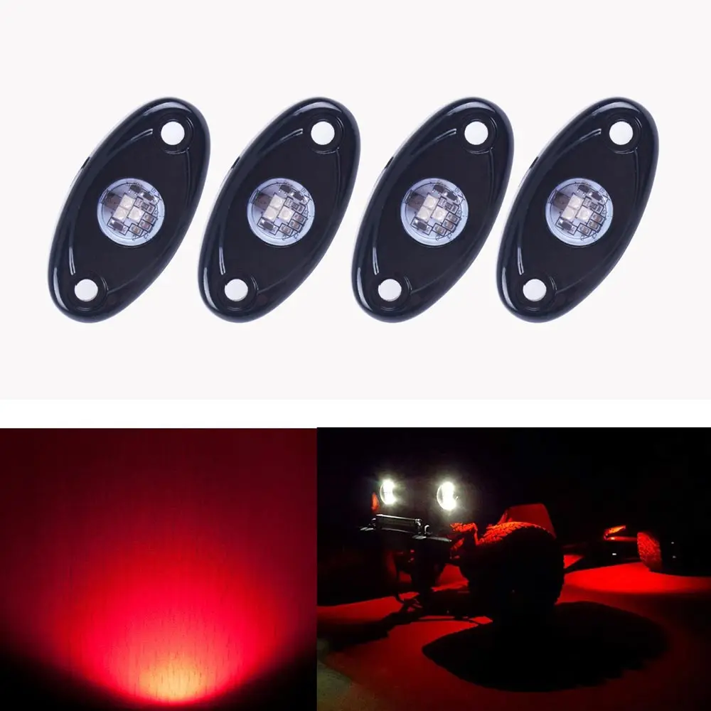 4 шт. универсальный 9 Вт высокомощный светодиодный светильник рок светящийся для