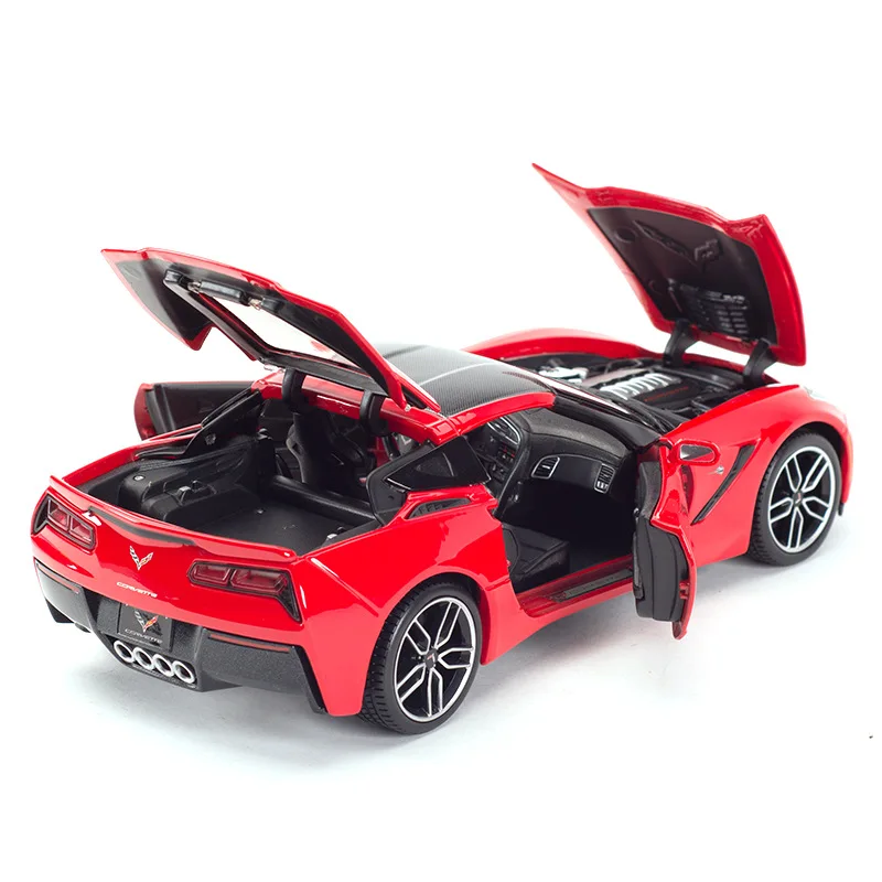 Гоночная модель автомобиля Maisto 1:18 Chevrolet Corvette Z51 из сплава украшение для коллекции