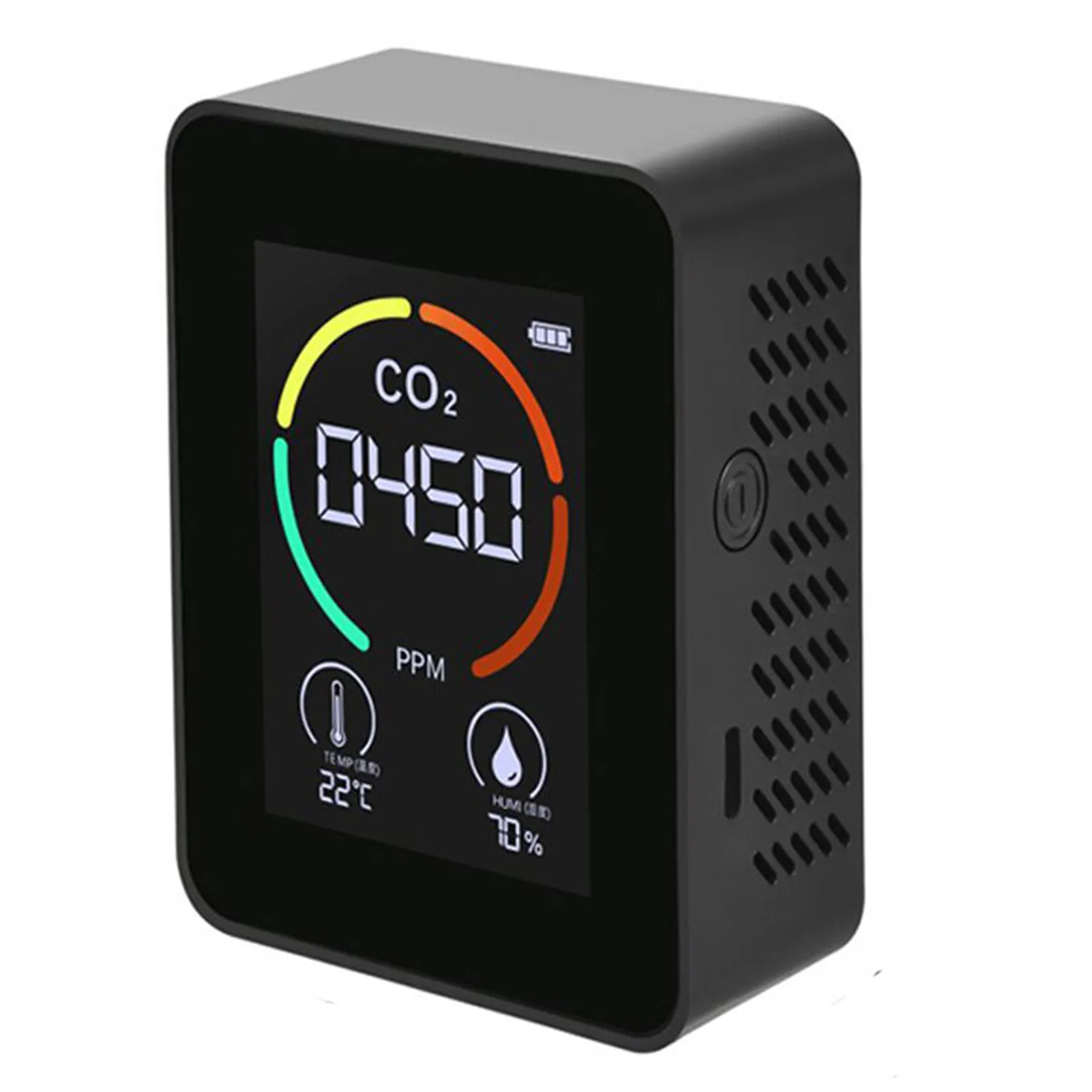 

2.8 inch LCD CO2 Air Detector Carbon Dioxide Detector Air Quality Meter Agricultural Production Greenhouse CO2 Monitor White