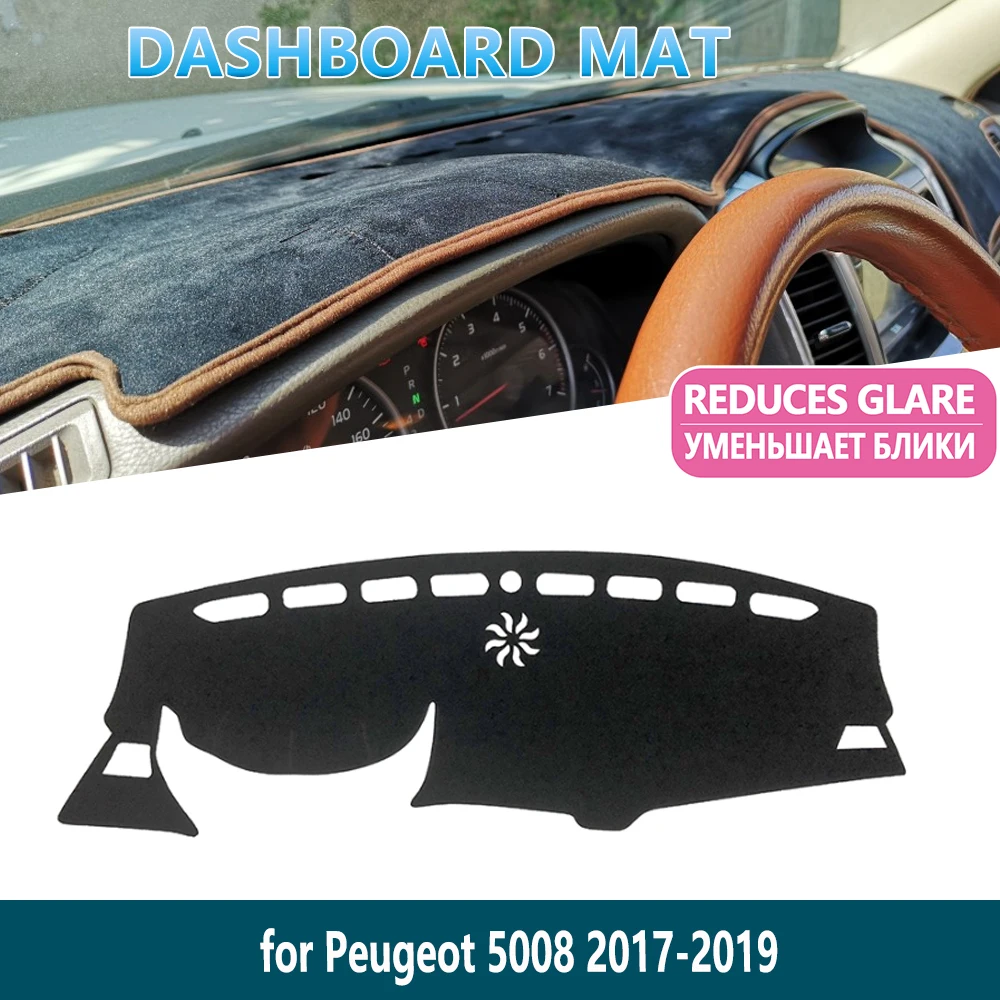 Противоскользящий коврик для приборной панели Peugeot 5008 2017 2018 2019 2020 MK2 внутренняя