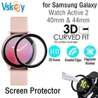 Мягкая 3D Защитная пленка для экрана Samsung Galaxy Watch Active 2 40 мм 44 мм, 100 шт., защитная пленка с полным покрытием (не закаленное стекло)