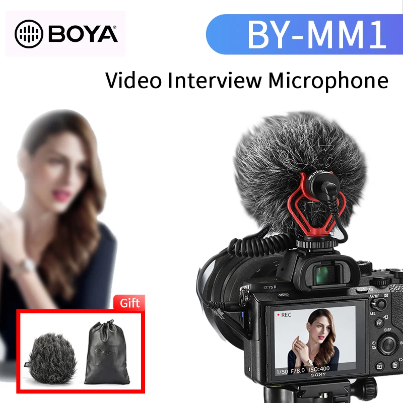 BOYA BY MM1 микрофон для записи видео цифровой зеркальной камеры смартфона Osmo
