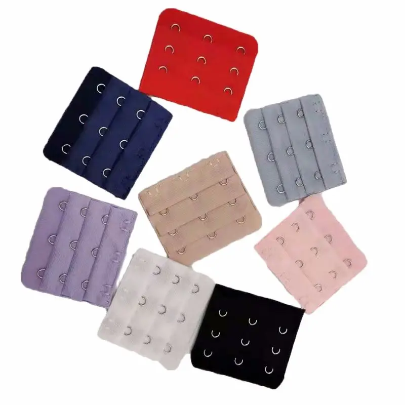 

3 шт. Универсальный Регулируемый трехрядный бюстгальтер из полиэстера с тремя пряжками нижнее белье с пряжкой на спине удлиняющий бюстгаль...