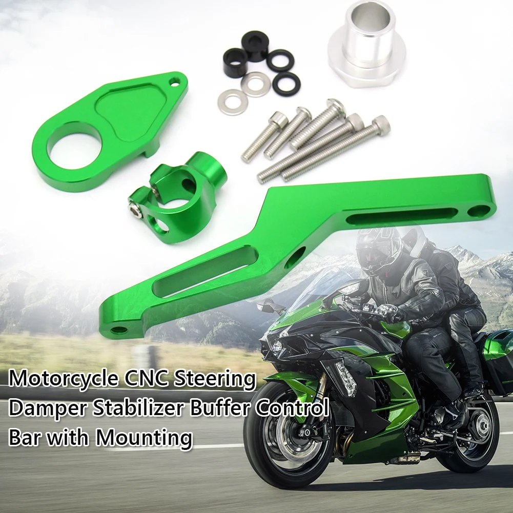 

Стабилизатор Кронштейн монтажный держатель для Kawasaki Ninja ZX-6R 2009-2019 ЧПУ демпфер рулевого управления буферный стабилизатор