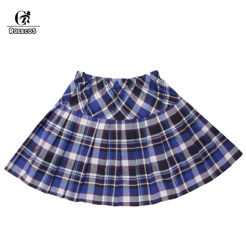 Юбка в студенческом стиле ROLECOS Корейская короткая юбка шотландская