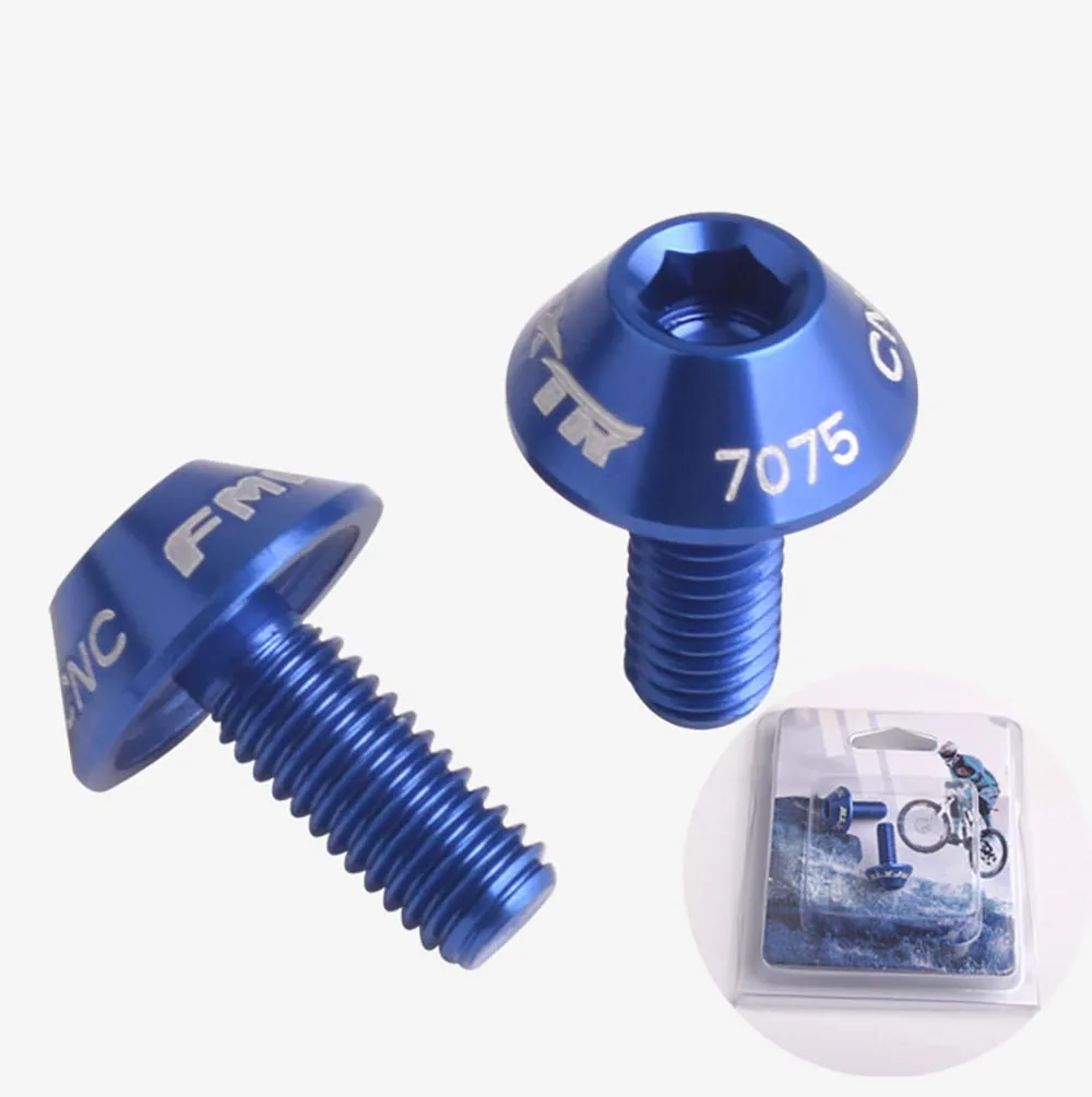 

8pcs Aluminum Alloy Bike Bicycle Water Bottle Cage Holder Bolts Screw M5*12