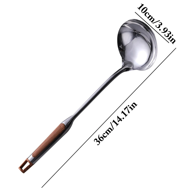 

Stainless Steel Cooking Utensil Heat Proof Soup Ladle Cooking Turner Spatula Non-Stick Proof Cookware Kitchen Tools Supplies