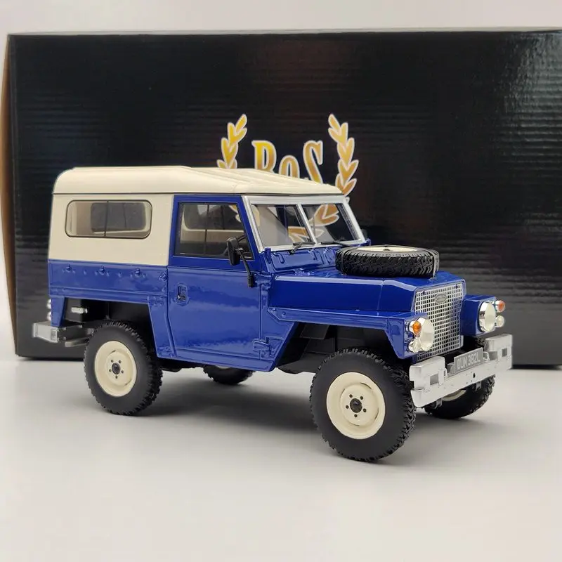 BOS 1:18 для L ~ R светильник весовой серии III 1973 синий и белый BOS382 модель из смолы |