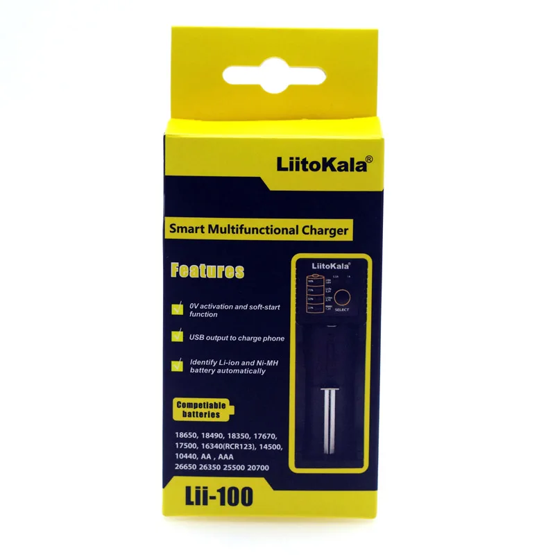 Зарядное устройство LiitoKala Lii-500 402 202 100 1 2 В–5 В 2 А для зарядки литиевых