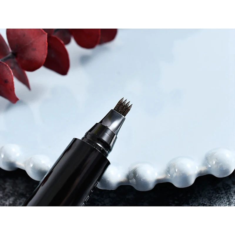 Карандаш для бровей тонкий 4 кончика карандаш стойкий водостойкий татуировки