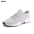 Men Shoes Summer Brand Fashion Men Casual Shoes Lightweight Breathable Men Sneakers Lace Up Gray White Black Red Tenis Man Shoes