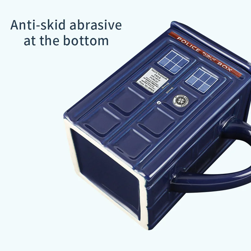 Керамическая кружка Доктор Кто Полицейская шкатулка чашка с крышкой для чая кофе