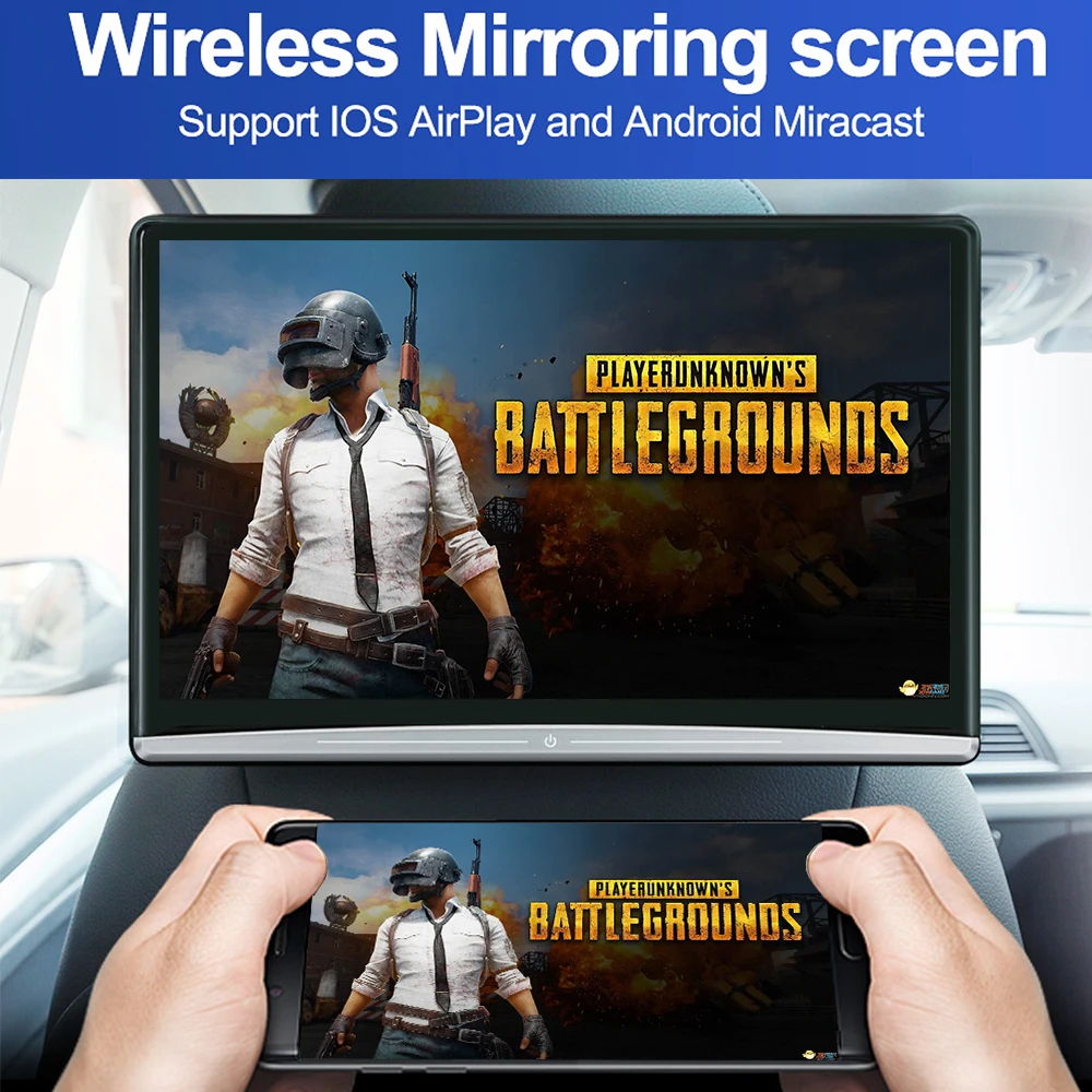 Развлекательный экран 13 3 дюйма Android 10 0 монитор на подголовнике заднего сиденья