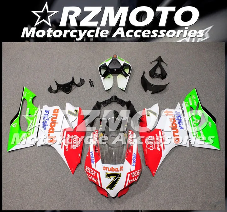 

Injection New ABS Motorcycle Whole Fairings Kit Fit for Ducati 899 1199 Panigale 2012 2013 2014 12 13 14 Bodywork set Cool 7