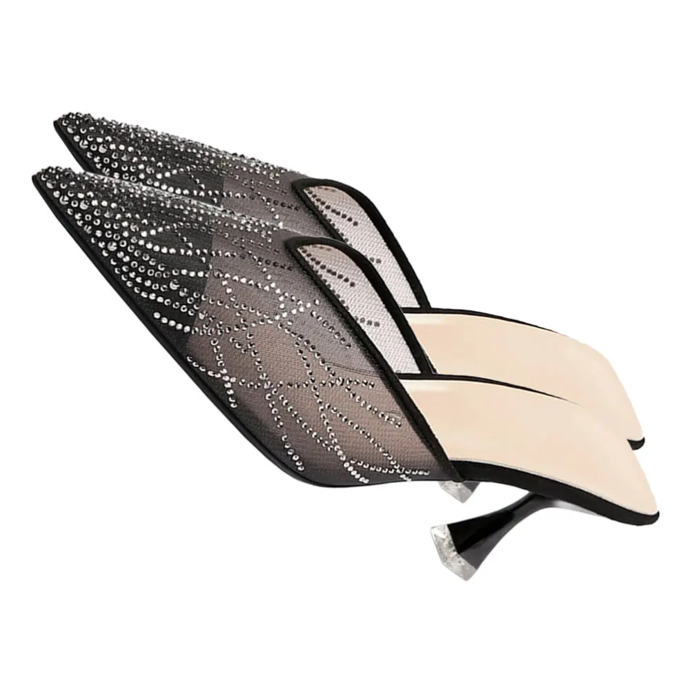 

1 Pair Fashion Sandals High-heeled Slippers Practical Summer Slippers