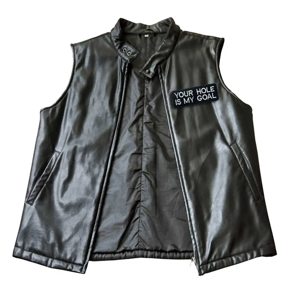 В ней отверстия IS MY GOLAL именной ярлык в стиле панк с вышивкой &quotчереп водитель