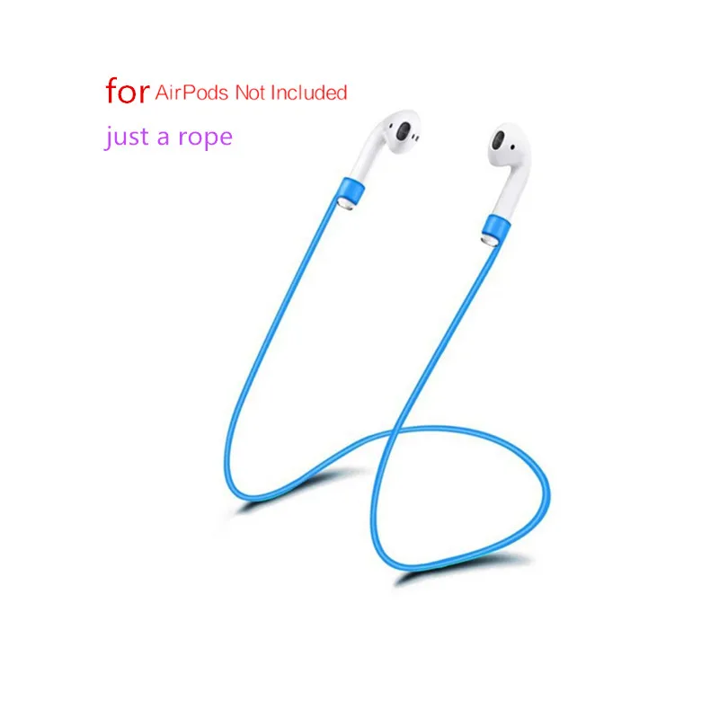 For Airpods Strap Цветной прочный силиконовый чехол для AirPods, защитный чехол для Apple Airpod, зарядный чехол, новинка, Прямая поставка - Цвет: For Airpods Strap