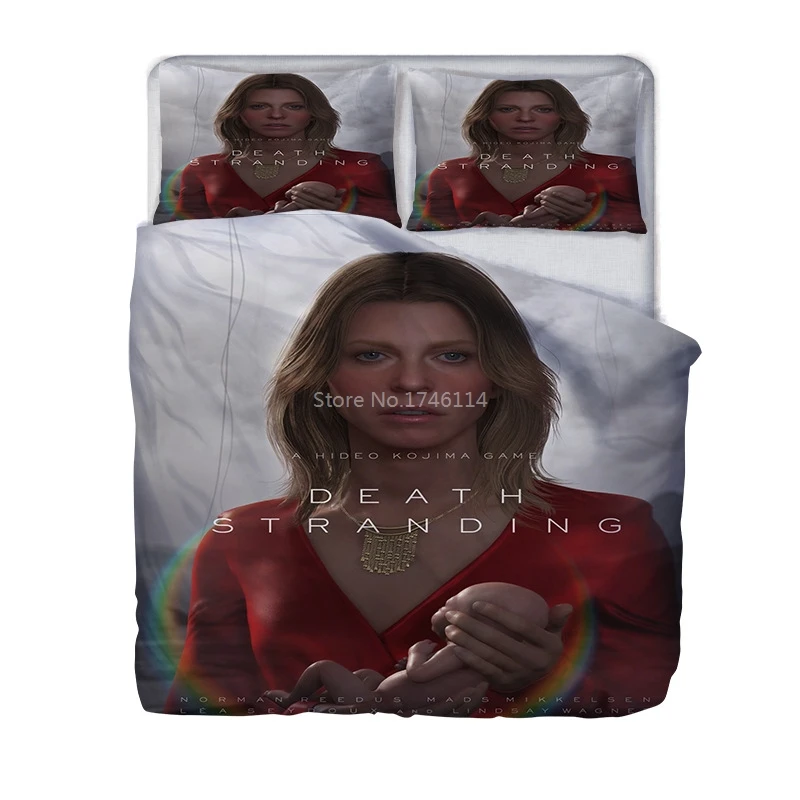 

Death Stranding 3D Games Printed Duvet Cover with Pillowcase set Twin Full Queen King Size Bedding Set Bed Linens Bedclothes