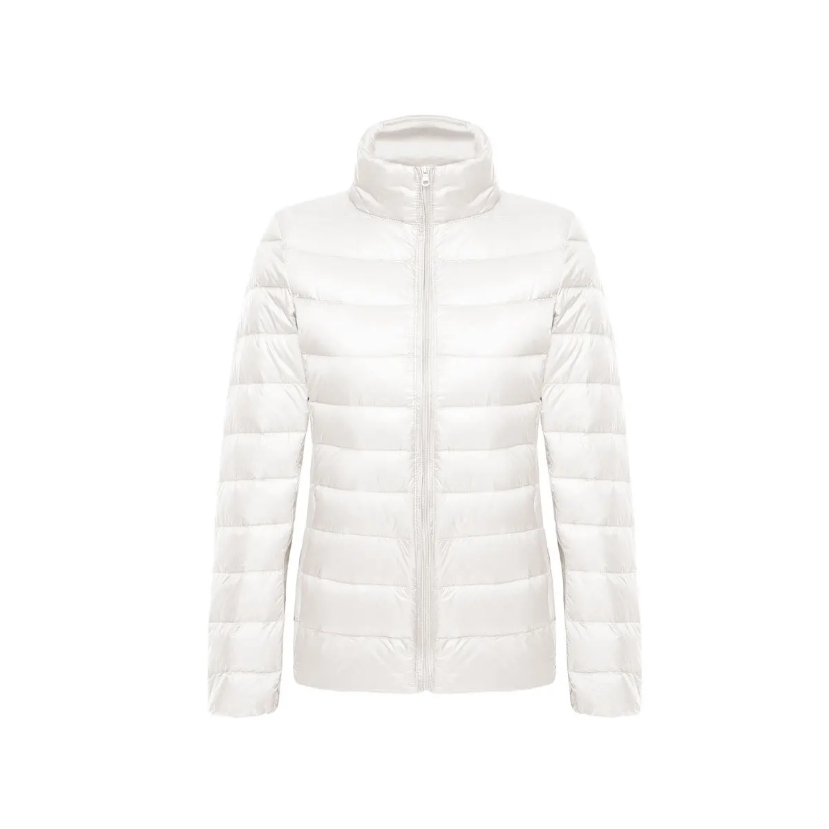 

2020 autumn and winter lightweight down jacket women's short new stand-up collar slim plus size short jacket