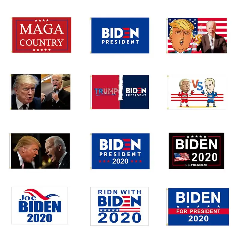 150*90 см Дональд Трамп против biен для президента 2020 держать Америку большой