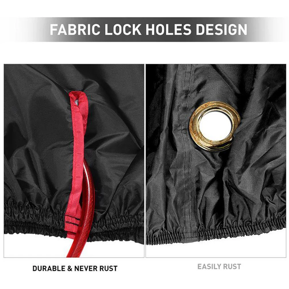 

Large Bike Cover Outdoor Waterproof Bicycle Covers Rain Sun UV Dust Wind Proof for Scooter Electric Bicycle Motorcycle
