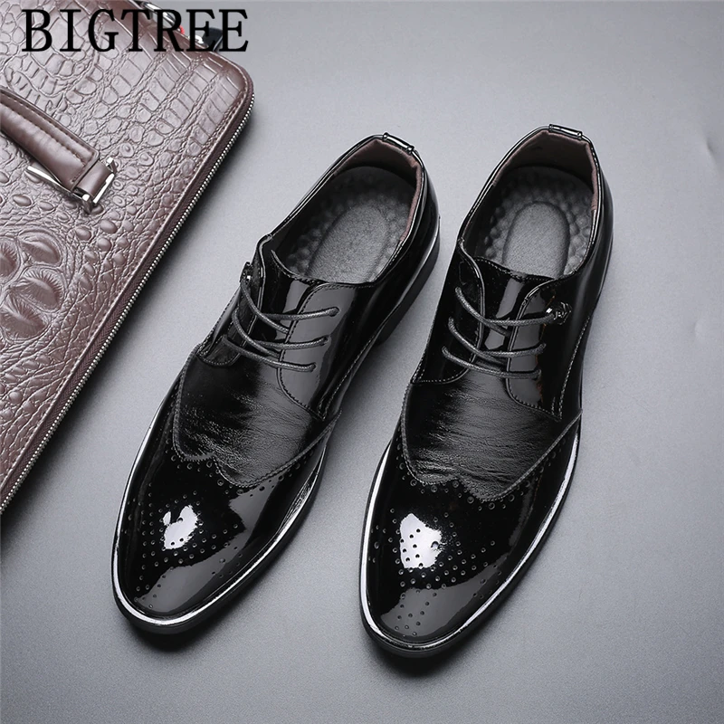 

Brogue Shoes Men Oxford Italian Brand Evening Dress Men Business Shoes Wedding Dress Classic Shoes Men Formal Big Size 48 Buty