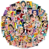 50100pcs sexy cartoon punk girl stickersfor notebooks stationery craft supplies scrapbooking material vintage sticker aesthetic