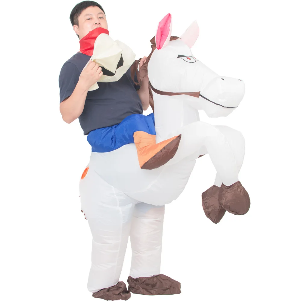 Надувные костюмы JYZCOS в ковбойском стиле лошадь Пурим на Хэллоуин для женщин