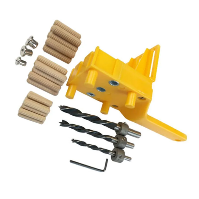 Woodworking Handheld Metal Dowel Jig Set Wood Doweling Hole Drilling Guide | Инструменты