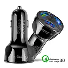 Универсальное автомобильное зарядное устройство QC3.0 для быстрой зарядки с 3 USB-портами