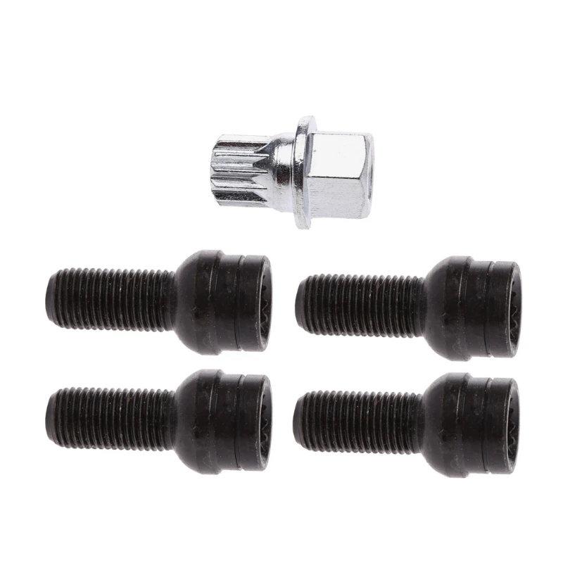 

4+1 Wheel Bolt Lock Lug Nut Set With Key