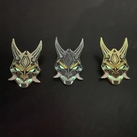 anime genshin impact xiao metal badge pin cosplay luminous alloy brooch pins accessories