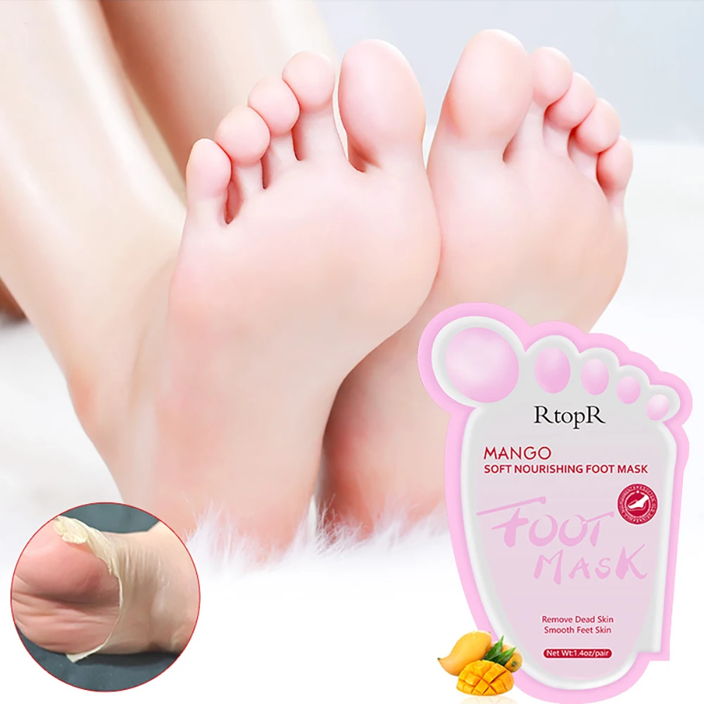 Мягкая питательная маска для ног манго увлажняющая антисухая удаляет