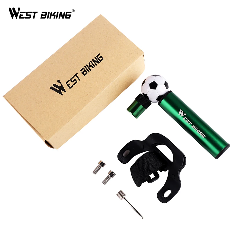 

WEST BIKING 48G Mini Soccer & Basketball Bicycle Pump 90 PSI High Pressure Portable Tire Inflator Hand Air Pumps MTB Bike Pump