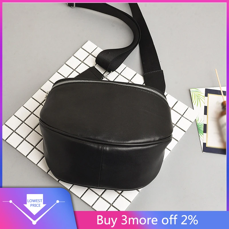 Модная женская сумка-мессенджер однотонная кожаная сумка на плечо нагрудная |