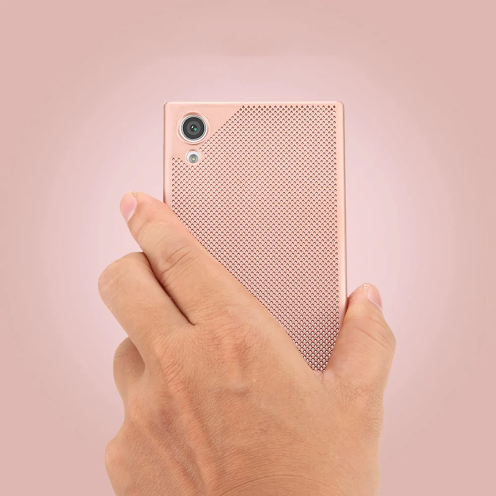 Чехол UPaitou с сетчатой окантовкой для Sony Xperia XA1 Жесткий ПК задняя крышка две