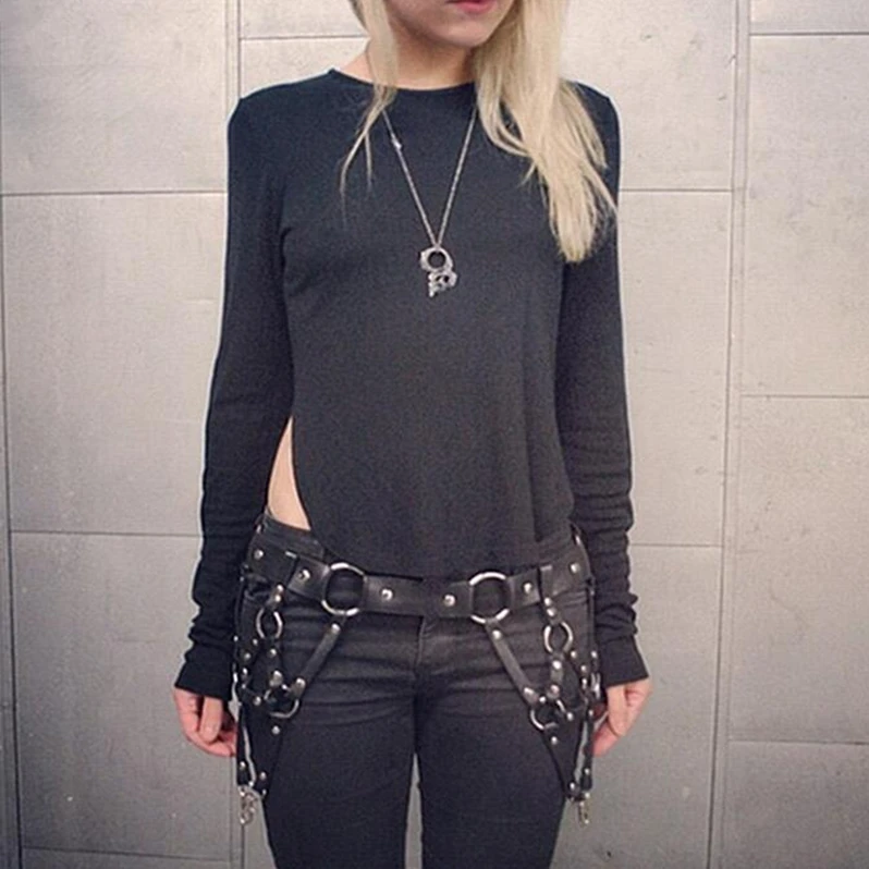 Кожаный ремень для подвязки ног пояс Подвязки невесты женский из натуральной