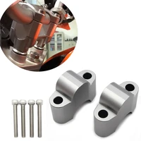 handlebar risers mount clamp kit cnc aluminum for ktm duke 125 200 390 2011 2012 2013 2014 2015 2016 motorcycle gray