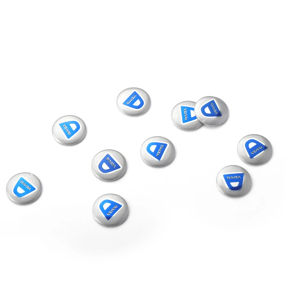 Автомобильная эмблема 10 шт. 14 мм Алюминиевые наклейки на ключи дистанционного