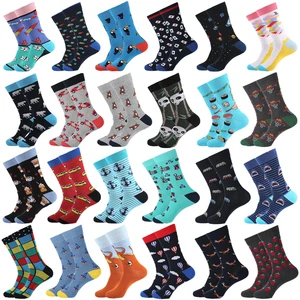 Хлопковые мужские короткие носки большого размера в стиле Харадзюку, хип-хоп, веселые красочные черные носки с якорем, новинка, Классические носки для мужчин, рождественский подарок