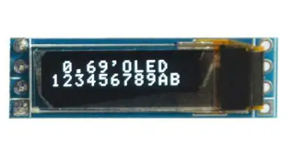 IPS 0 69 дюймов 14P/4P Белый OLED экран (плата/без платы) SSD1312 Драйвер IC 96*16 IIC интерфейс 3 В |