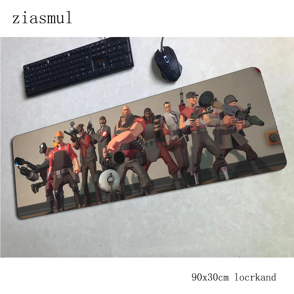Игровой компьютерный коврик для мыши team fortress 2 шт. 90x30 см большой эргономичный