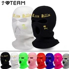 Новинка 2022 года, неоновая маска-Балаклава с вышивкой, лыжная маска с 3 отверстиями, тактическая маска, маска на все лицо, зимняя шапка, праздничная маска, подарки